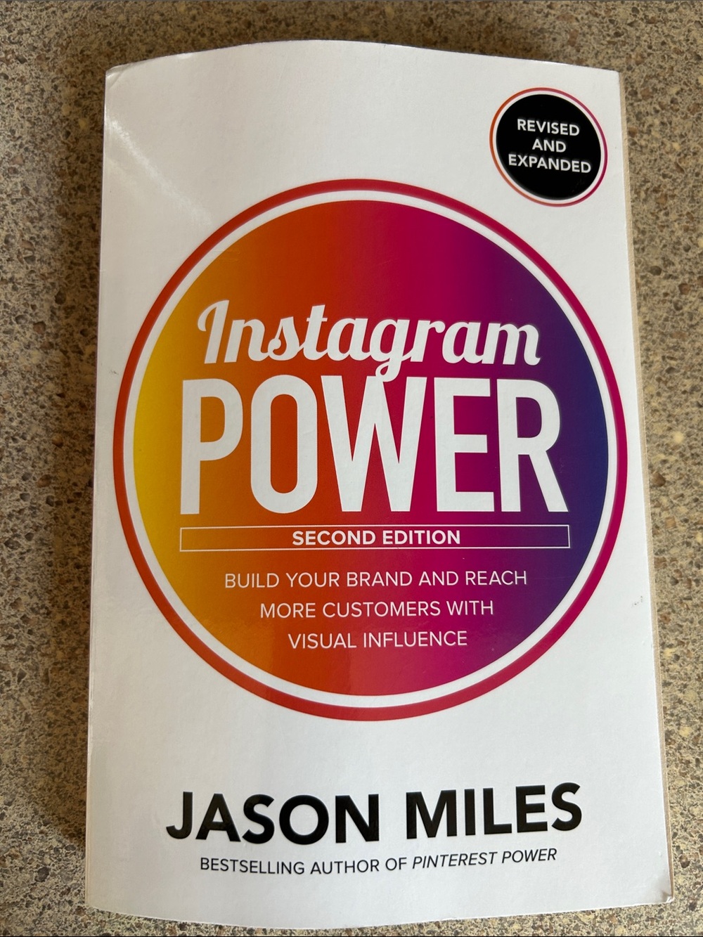 Instagram Power by Jason Miles - White with Gradient Logo